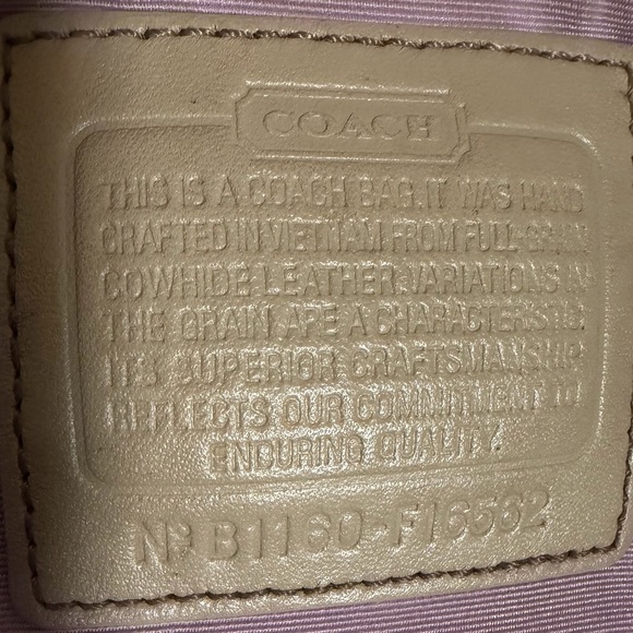 Coach Shimmering Tan Tote Bag - Picture 2 of 9